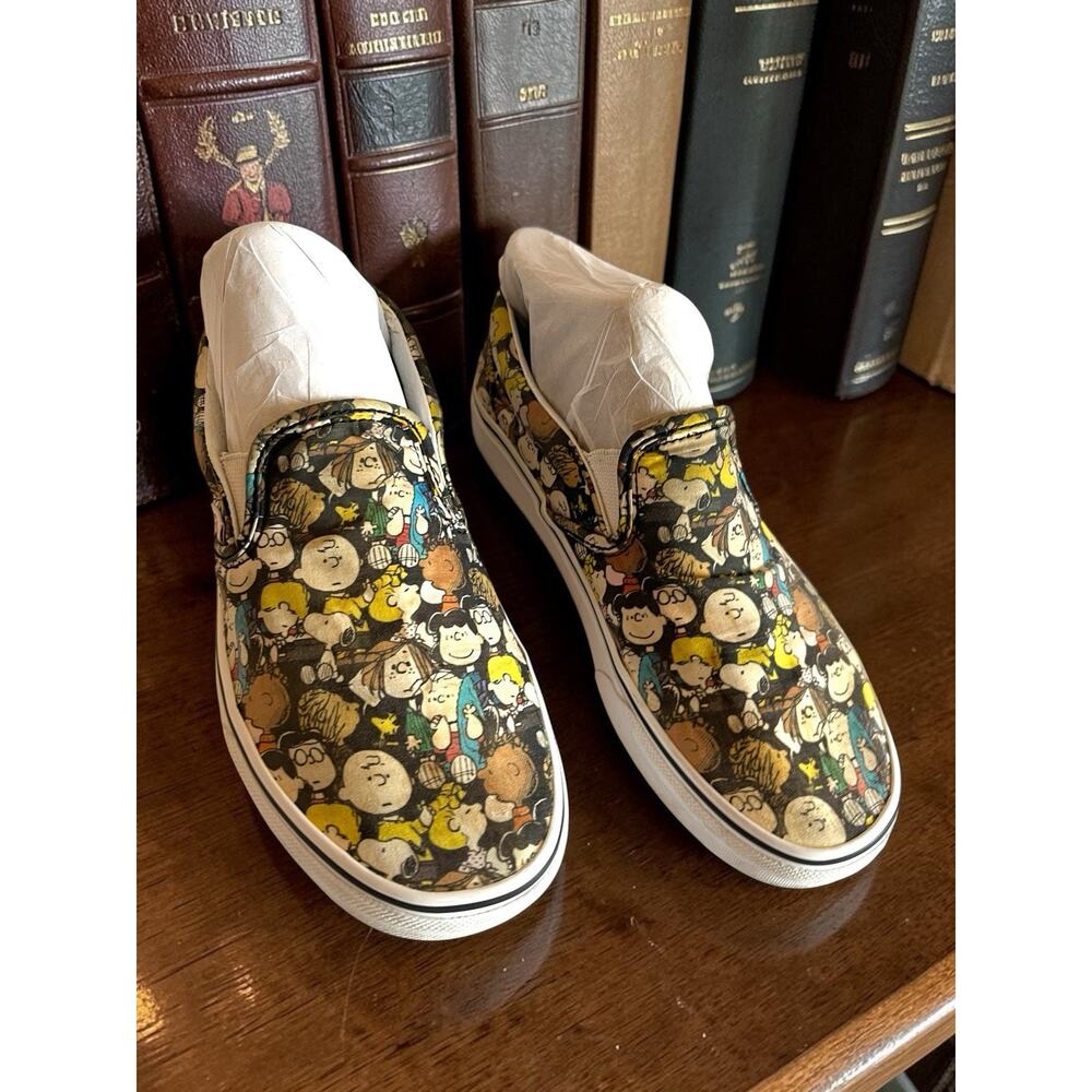 Vans Unisex Classic Slip-on X Peanuts "The Gang" Rare Sneakers Shoes Womens 7.5